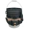 Custom Leathercraft CLC 3 in. W X 12.75 in. H Polyester Bucket Organizer 48 pocket Black/Tan 1 pc 1119 - alternate 1